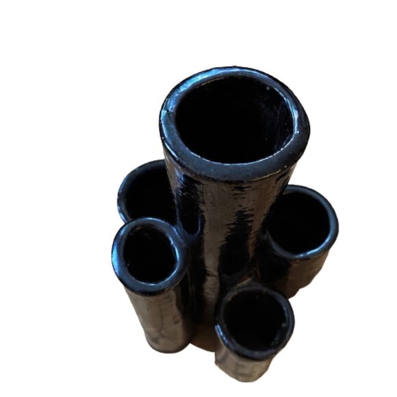 6 hole multi hole & height ceramic glazed bud vase - Picture 6 of 16